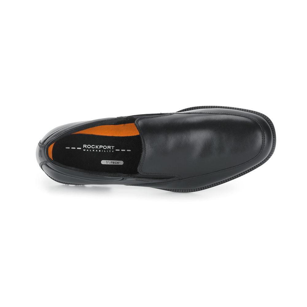 Rockport Singapore Mens Slip-On - Essential Details Waterproof Black - QY0471635